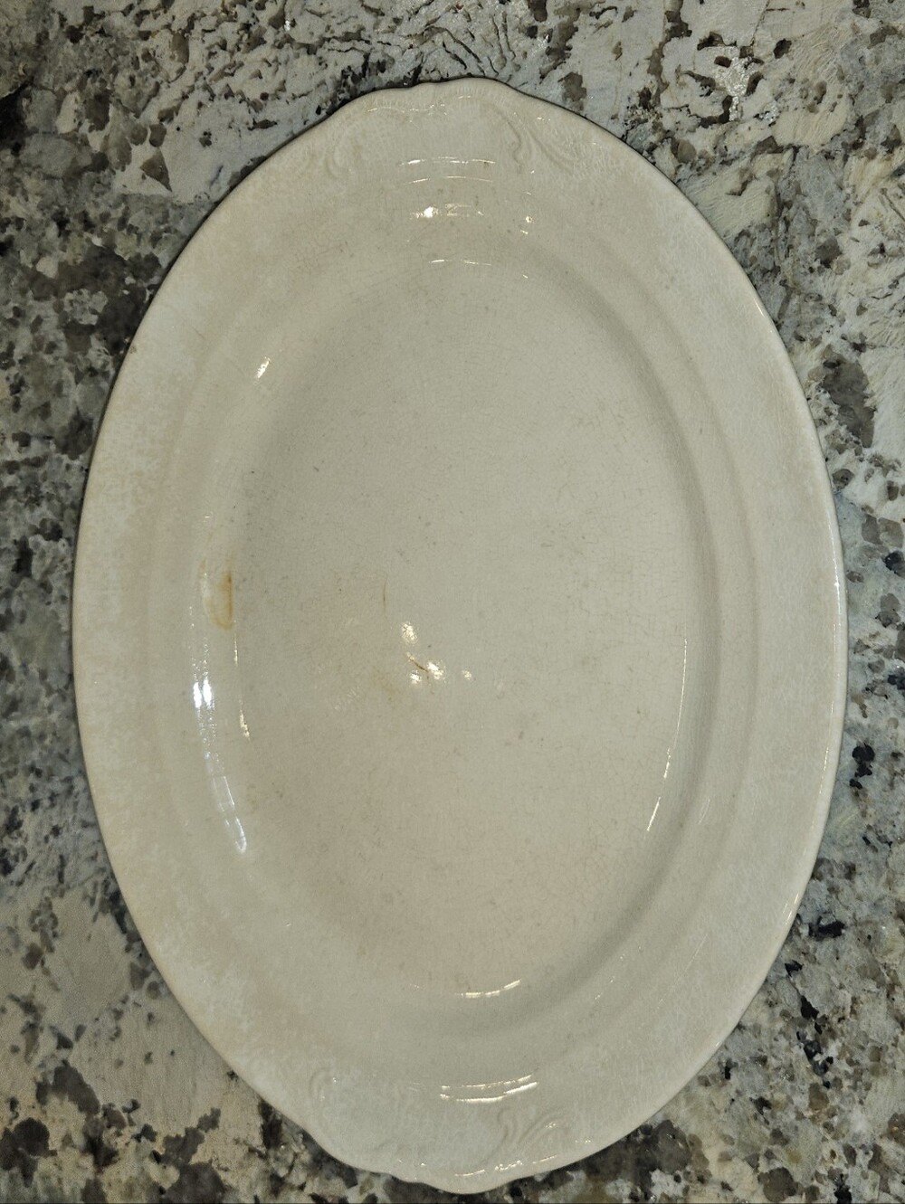 Crown Pottery Company Antique Ironstone Platter